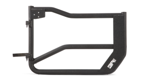 Jeep Wrangler Tube Doors - Front - Body Armor 4x4 - 2-inch Steel Tube, Two-Stage Latch - Black - `18-`21